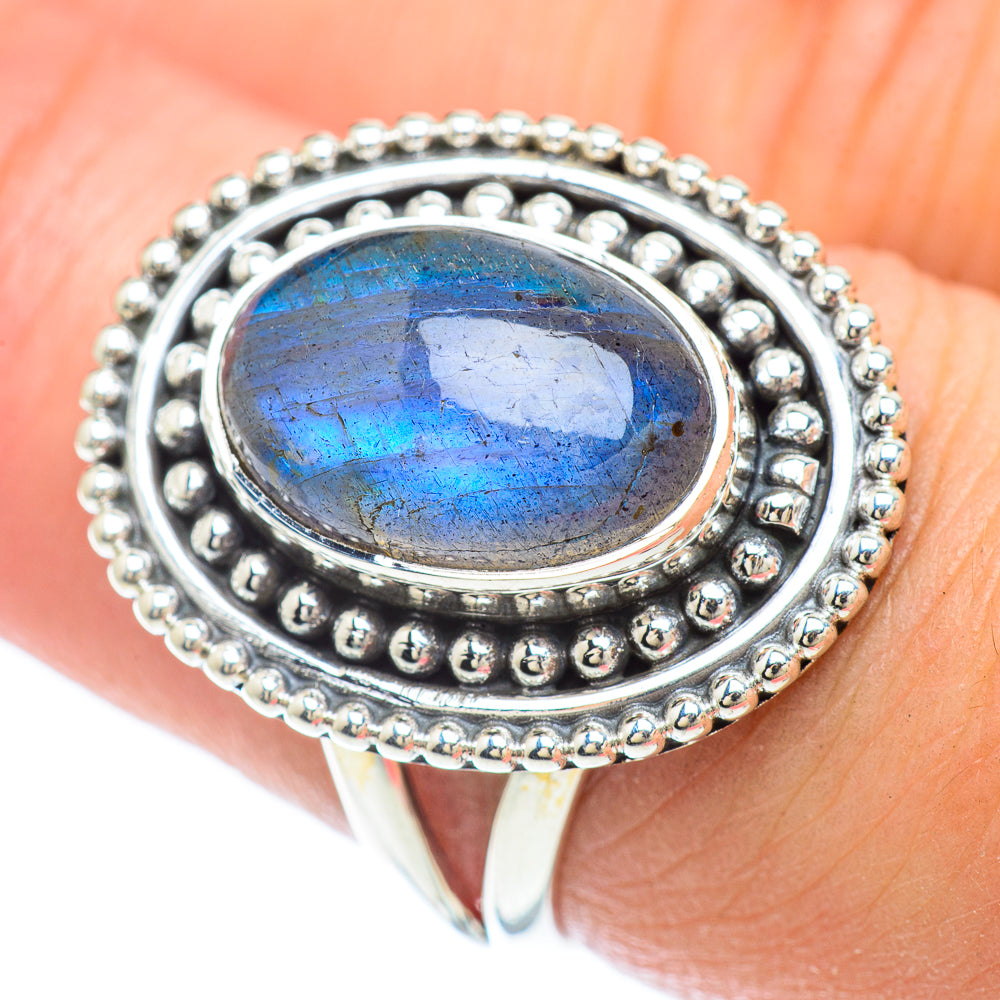 Labradorite Rings handcrafted by Anasilvercos - RING56438