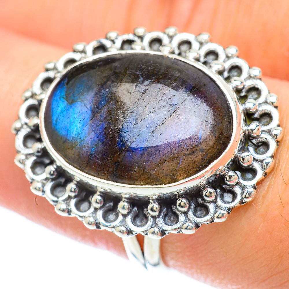 Labradorite Rings handcrafted by Anasilvercos - RING56459