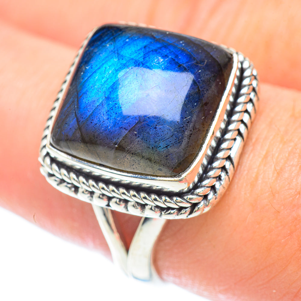 Labradorite Rings handcrafted by Anasilvercos - RING56463