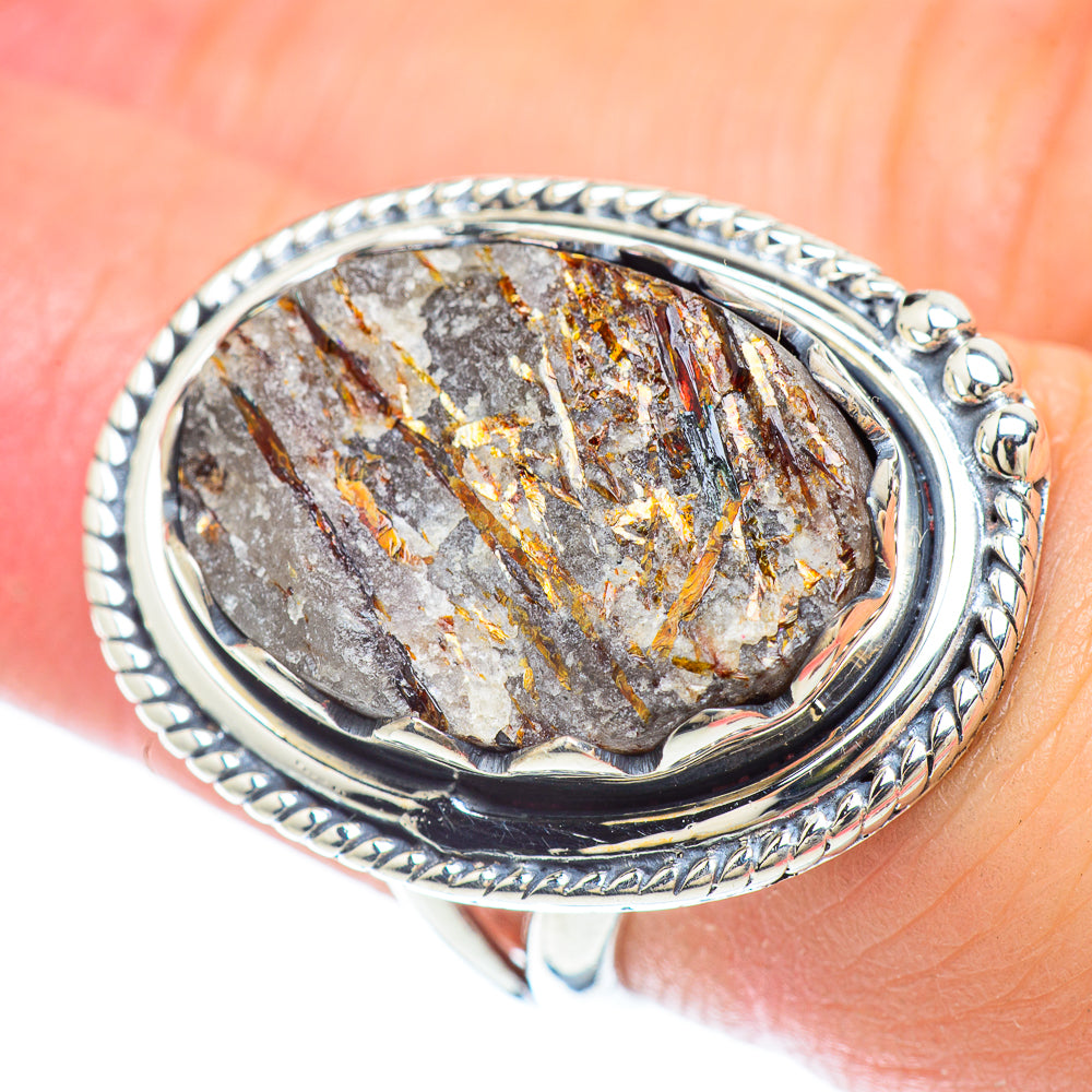 Astrophyllite Rings handcrafted by Anasilvercos - RING56465