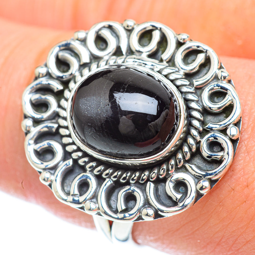 Black Onyx Rings handcrafted by Anasilvercos - RING56475