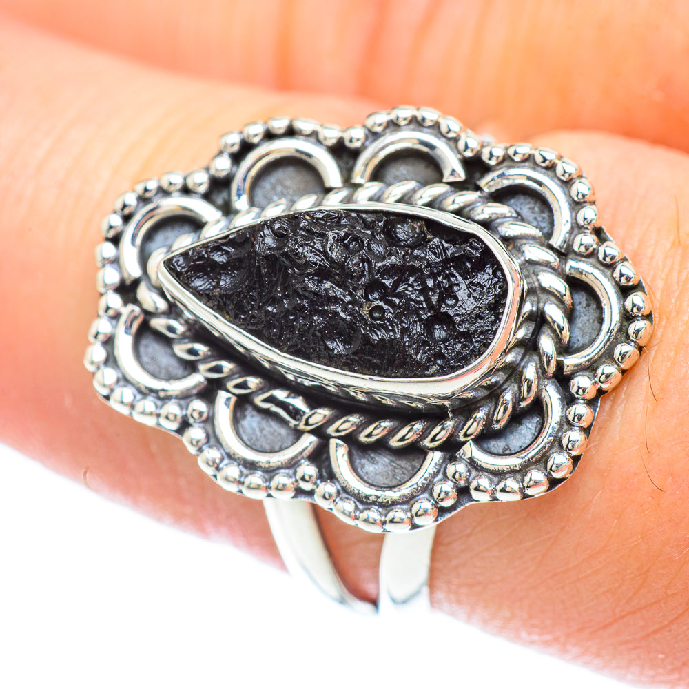 Tektite Rings handcrafted by Anasilvercos - RING56476