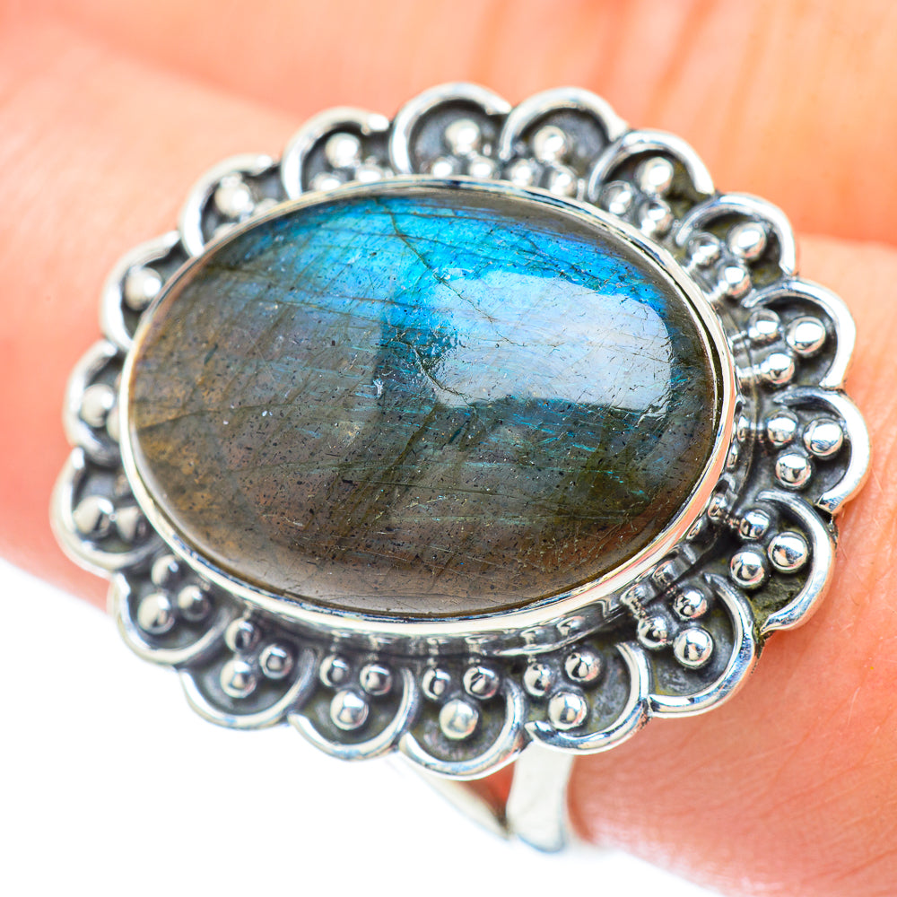 Labradorite Rings handcrafted by Anasilvercos - RING56480