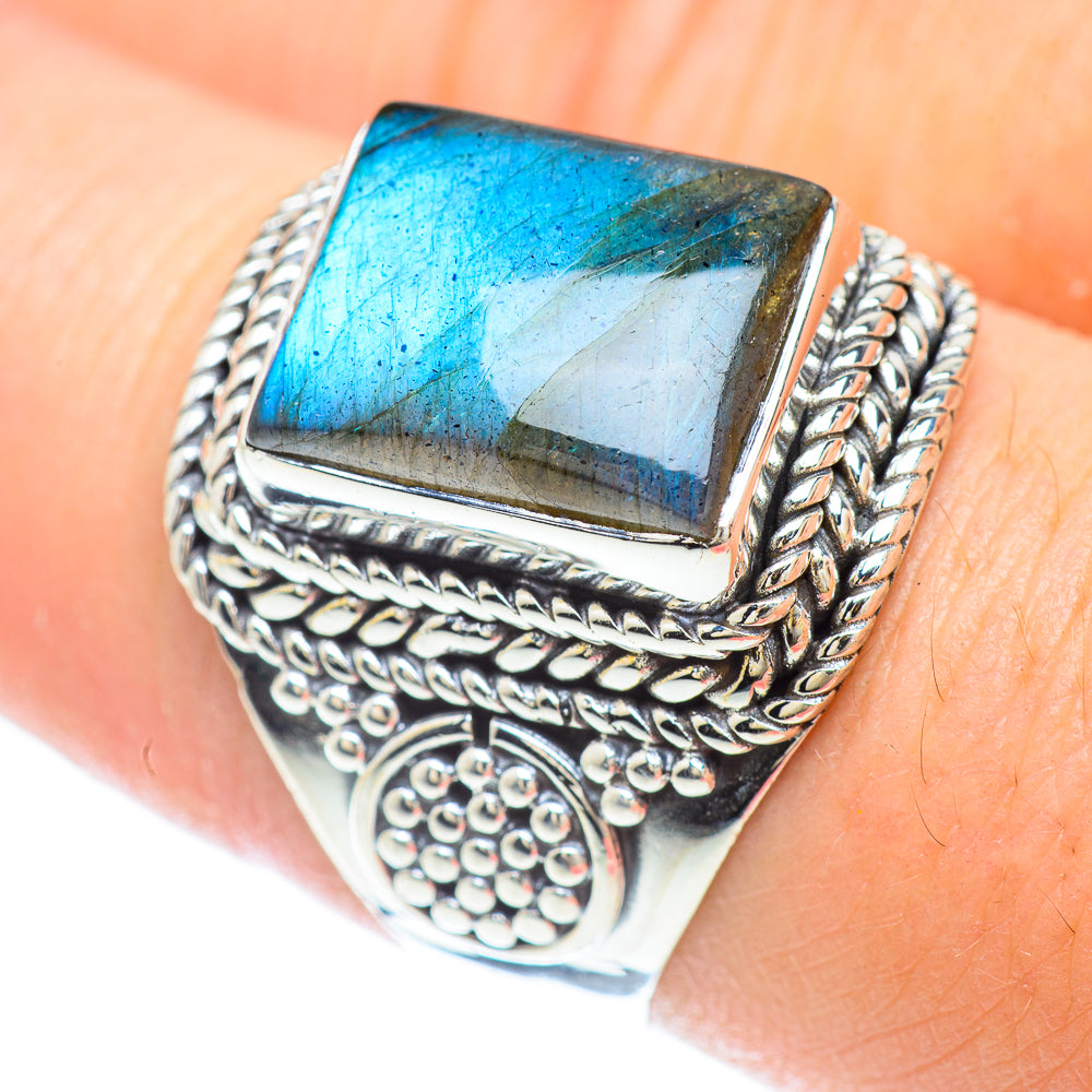 Labradorite Rings handcrafted by Anasilvercos - RING56483
