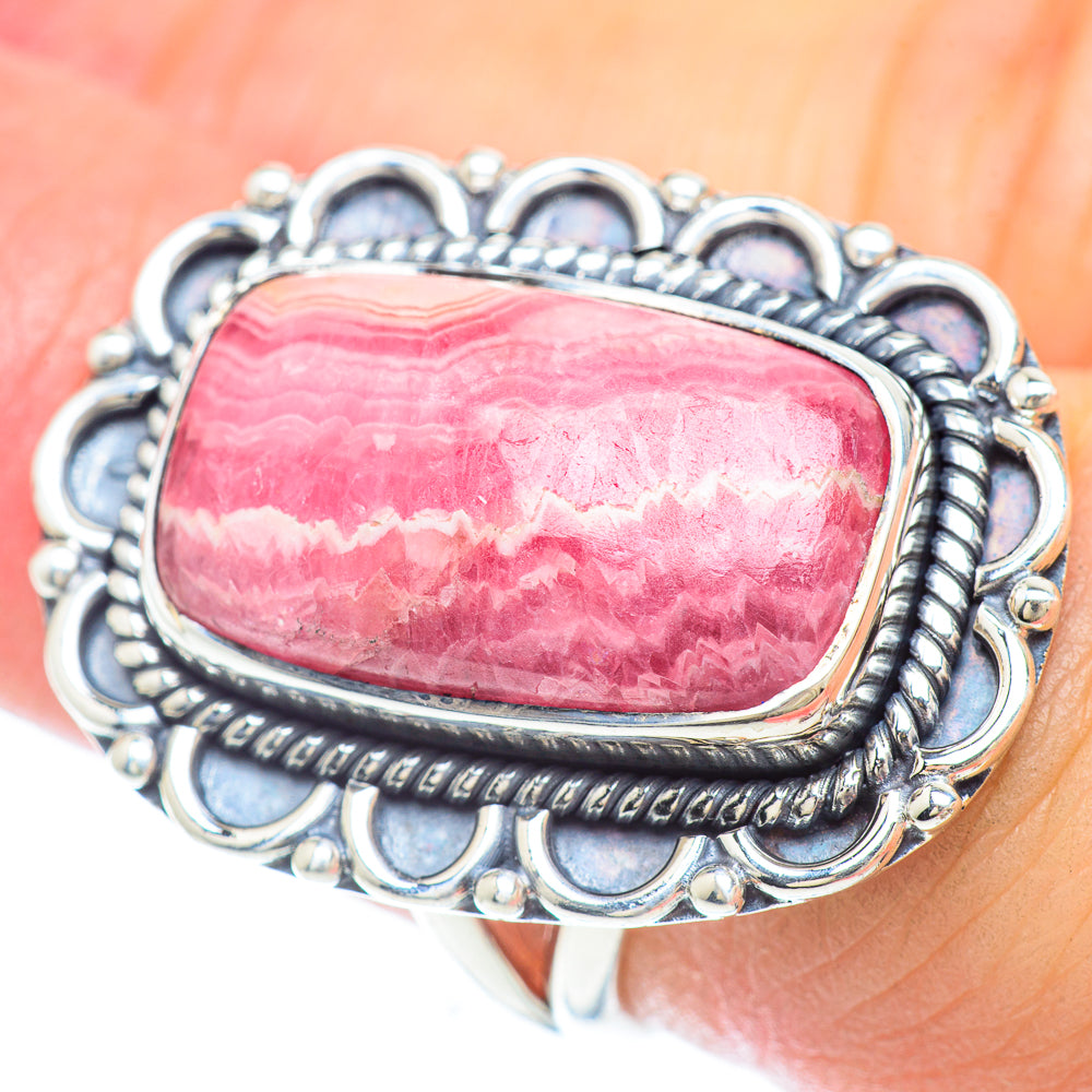 Rhodochrosite Rings handcrafted by Anasilvercos - RING56496