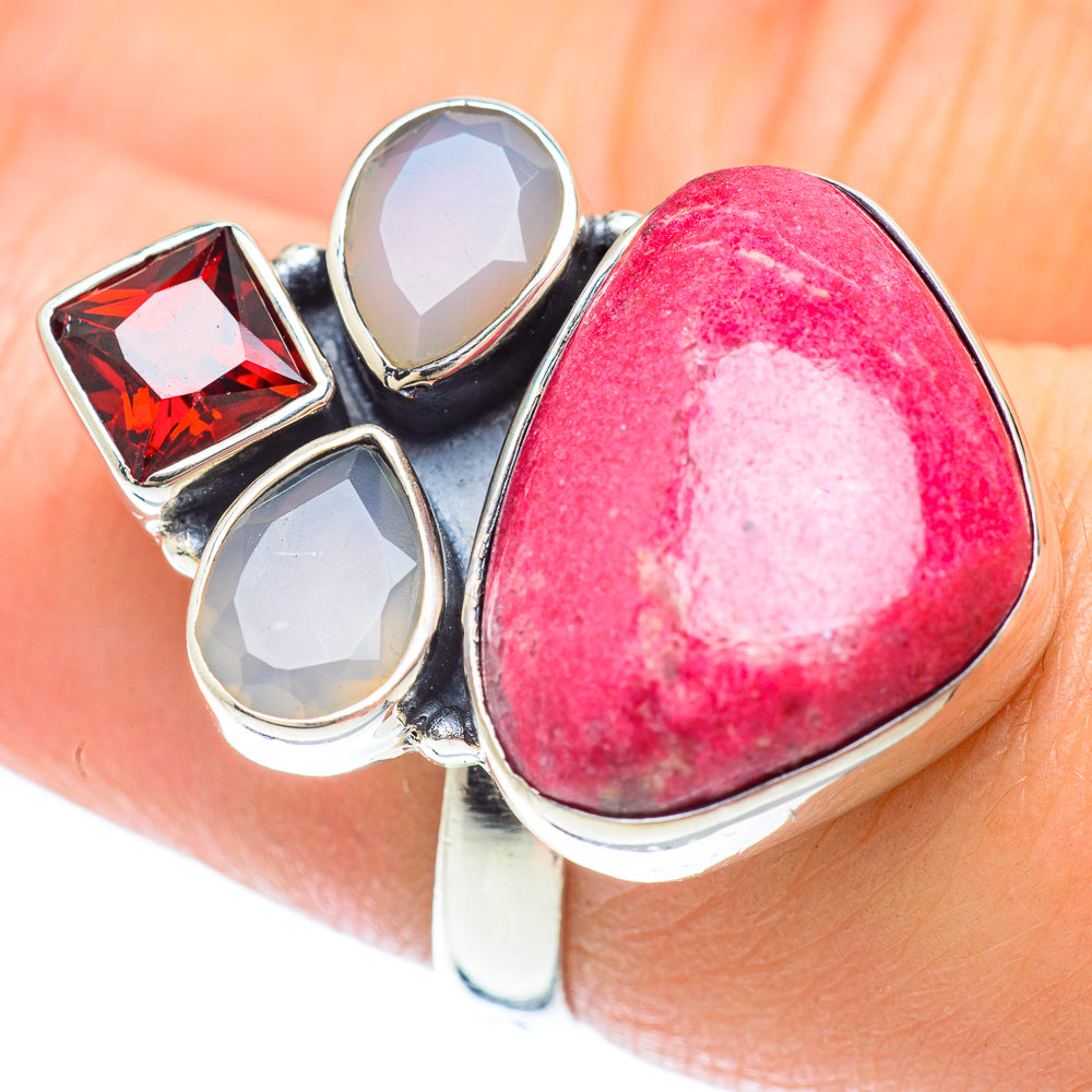 Thulite Rings handcrafted by Anasilvercos - RING56497