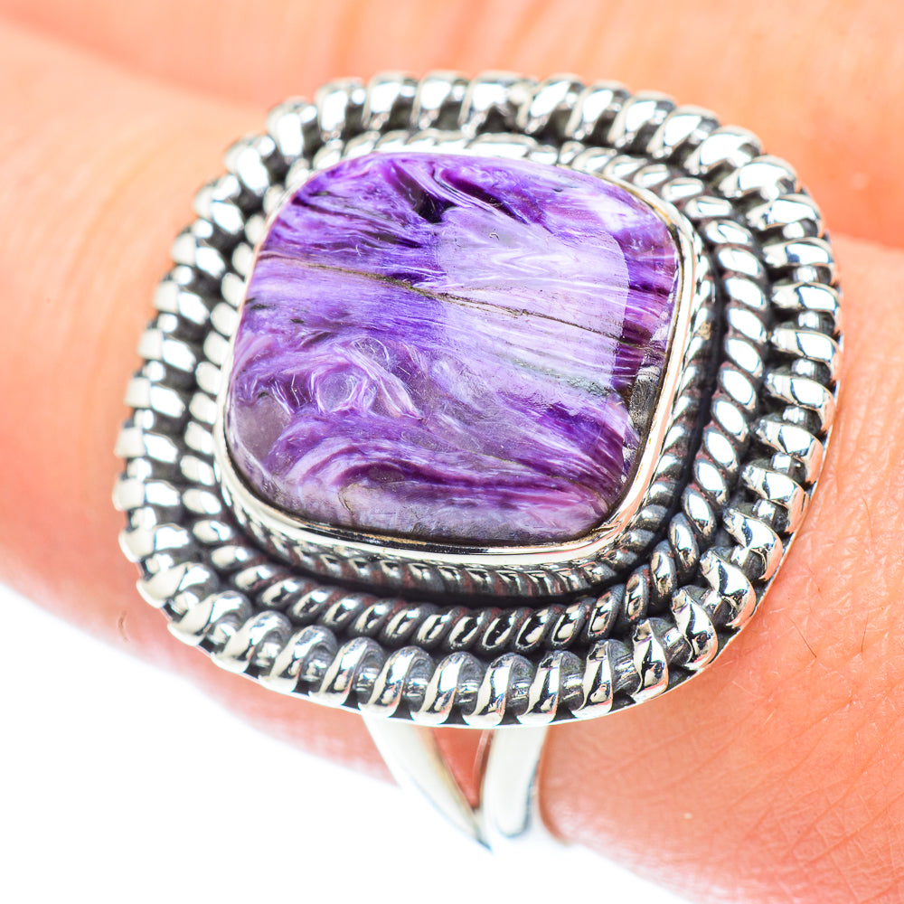 Charoite Rings handcrafted by Anasilvercos - RING56500
