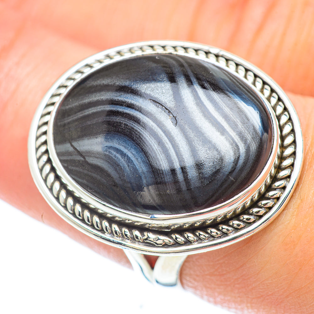 Psilomelane Rings handcrafted by Anasilvercos - RING56502