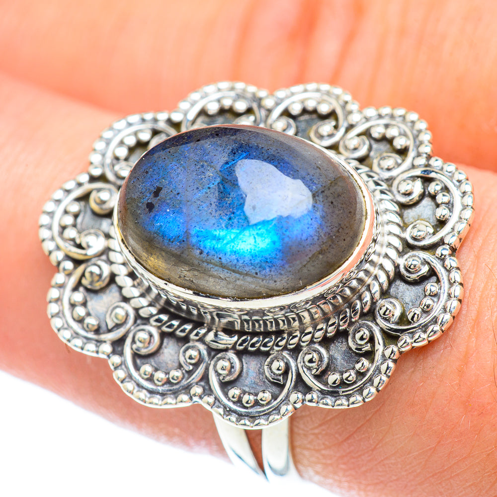 Labradorite Rings handcrafted by Anasilvercos - RING56510