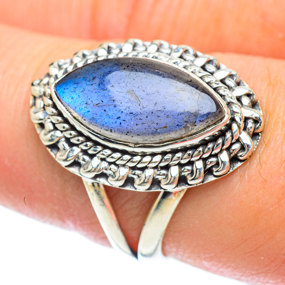 Labradorite Rings handcrafted by Anasilvercos - RING56512