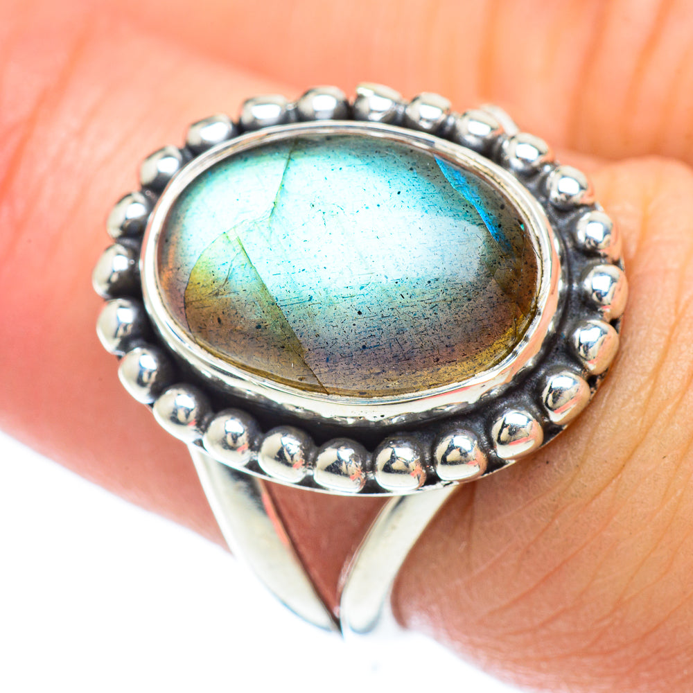 Labradorite Rings handcrafted by Anasilvercos - RING56514