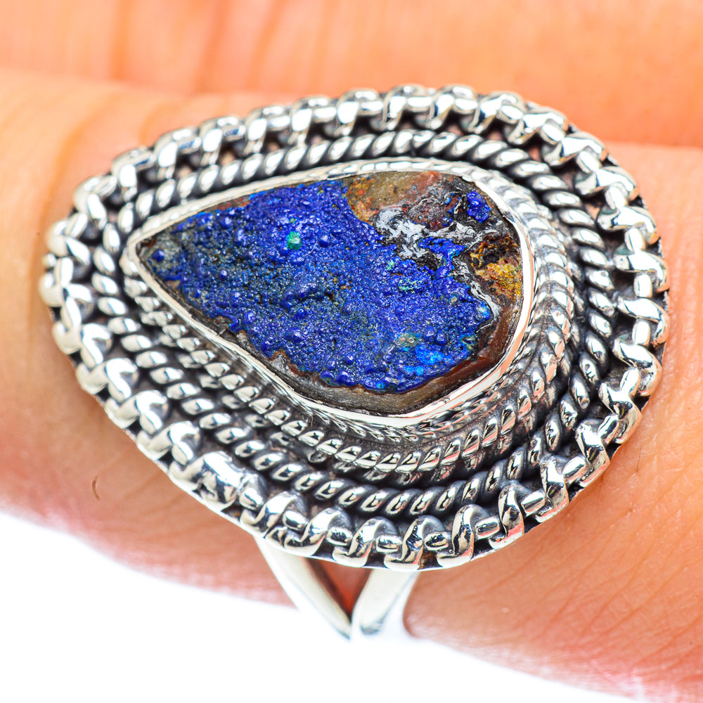Azurite Rings handcrafted by Anasilvercos - RING56524