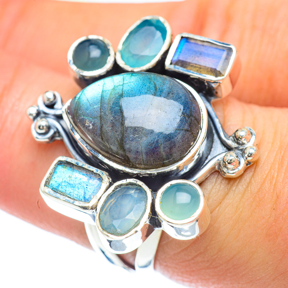 Labradorite Rings handcrafted by Anasilvercos - RING56526