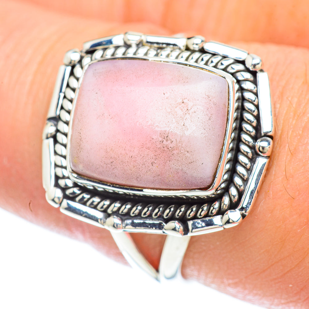 Pink Opal Rings handcrafted by Anasilvercos - RING56530