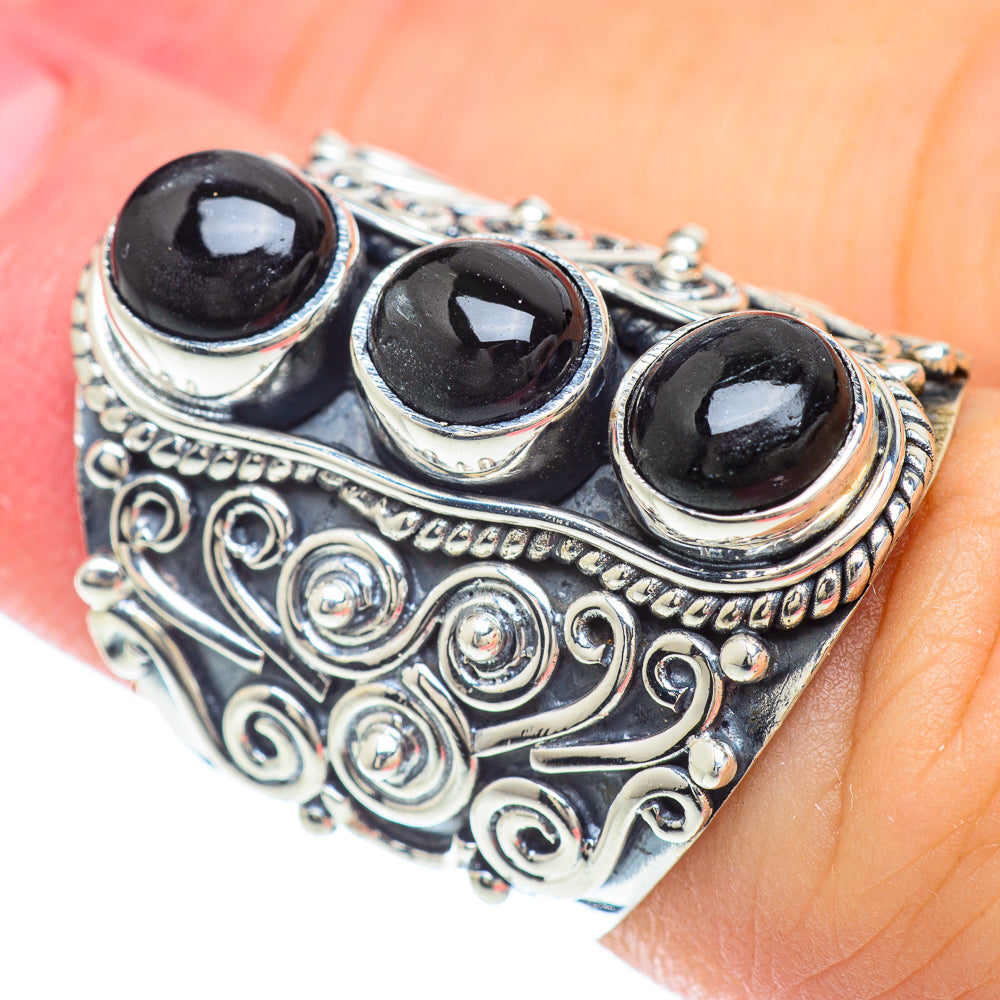Black Onyx Rings handcrafted by Anasilvercos - RING56538