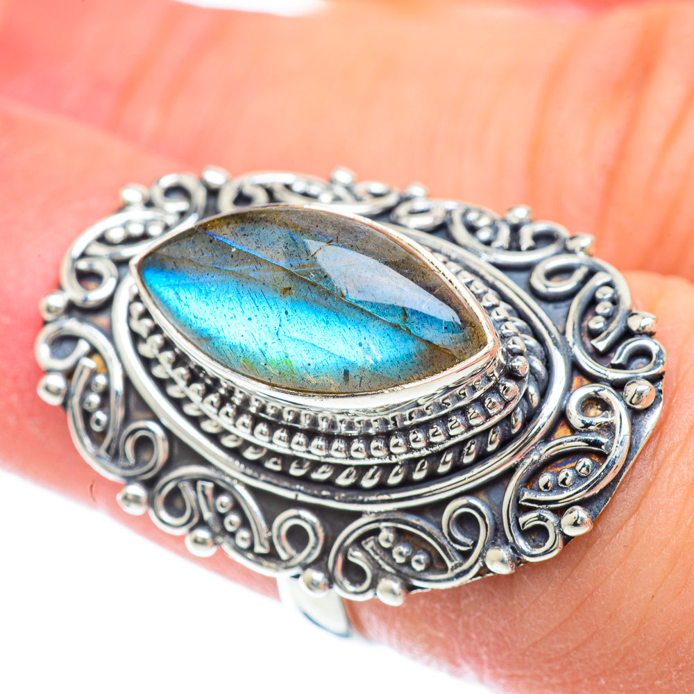 Labradorite Rings handcrafted by Anasilvercos - RING56560