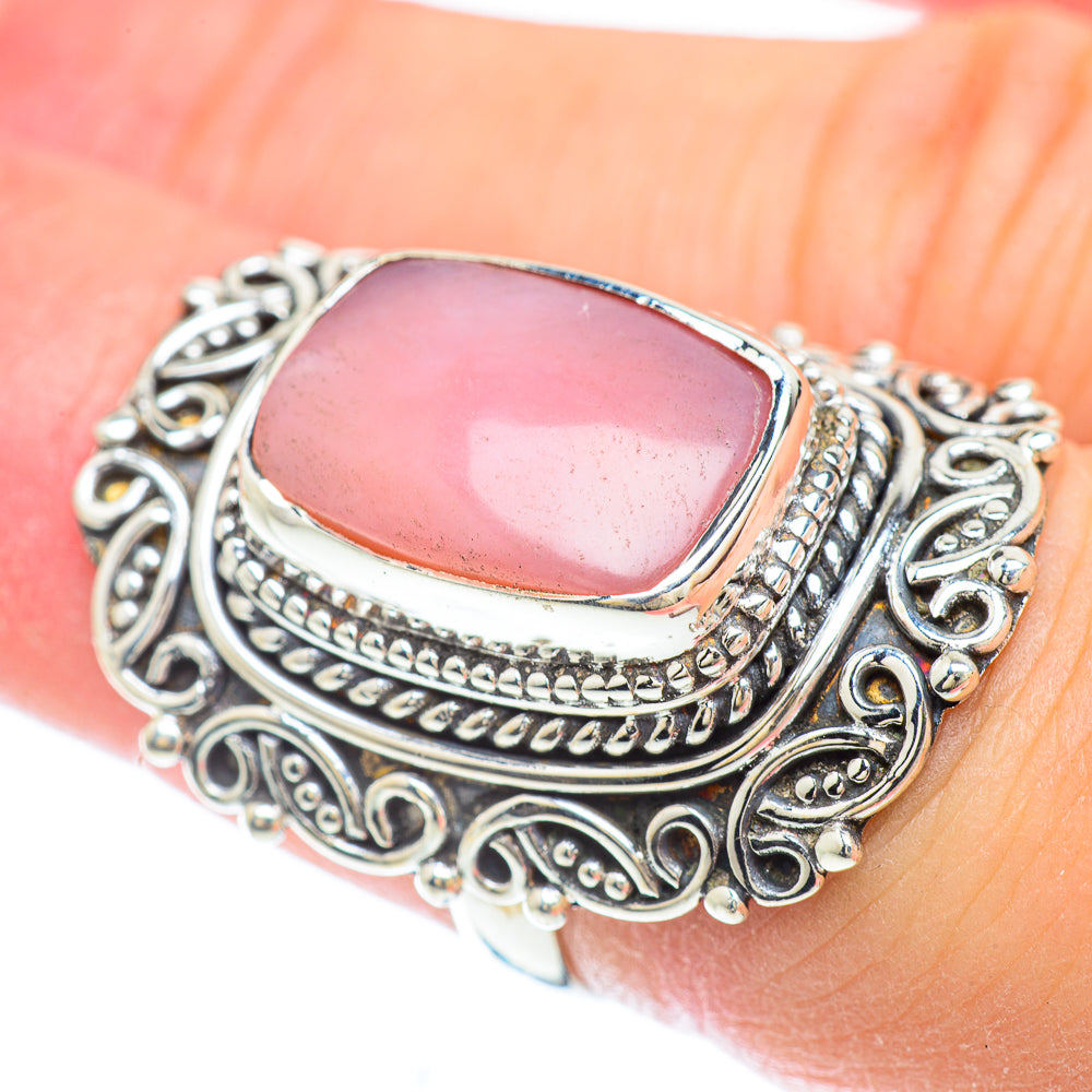 Pink Opal Rings handcrafted by Anasilvercos - RING56577