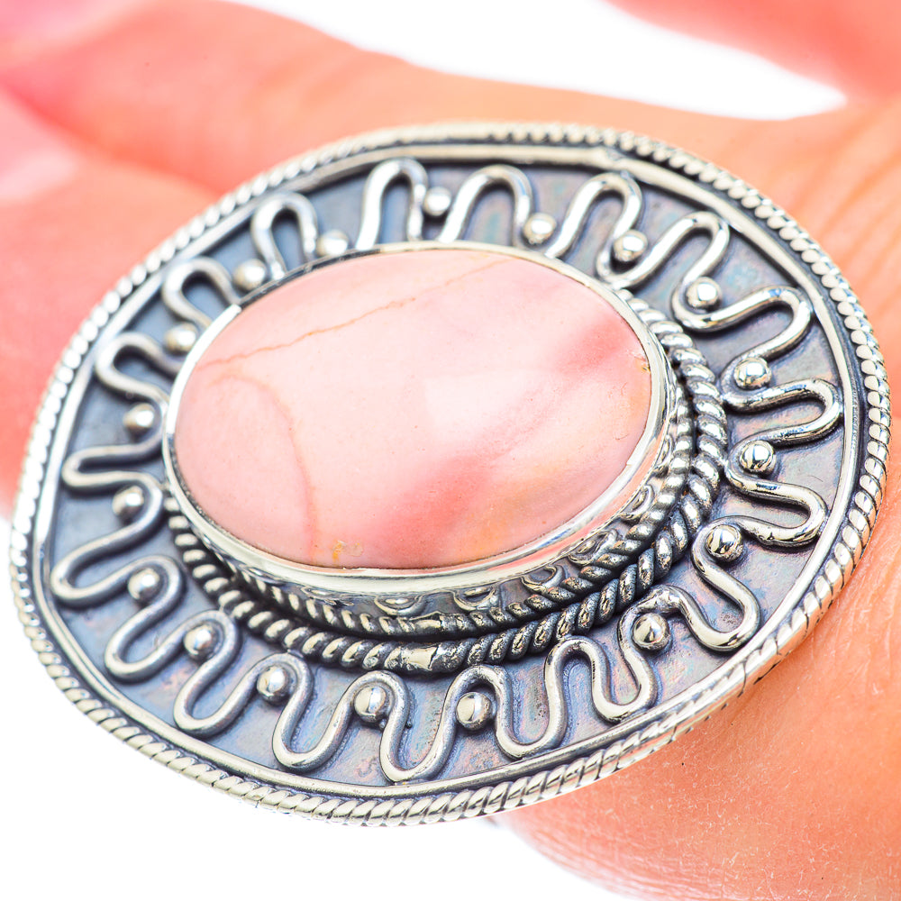 Pink Opal Rings handcrafted by Anasilvercos - RING56578