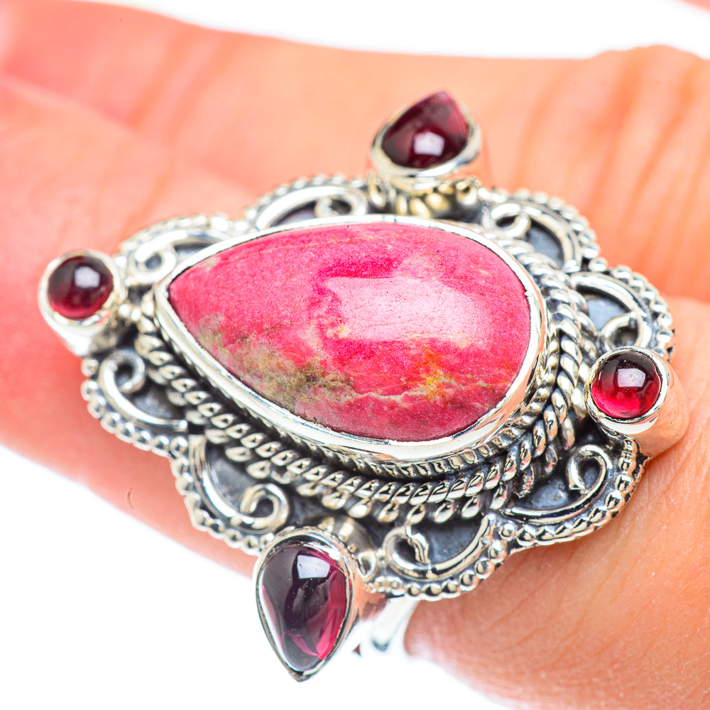 Thulite Rings handcrafted by Anasilvercos - RING56579