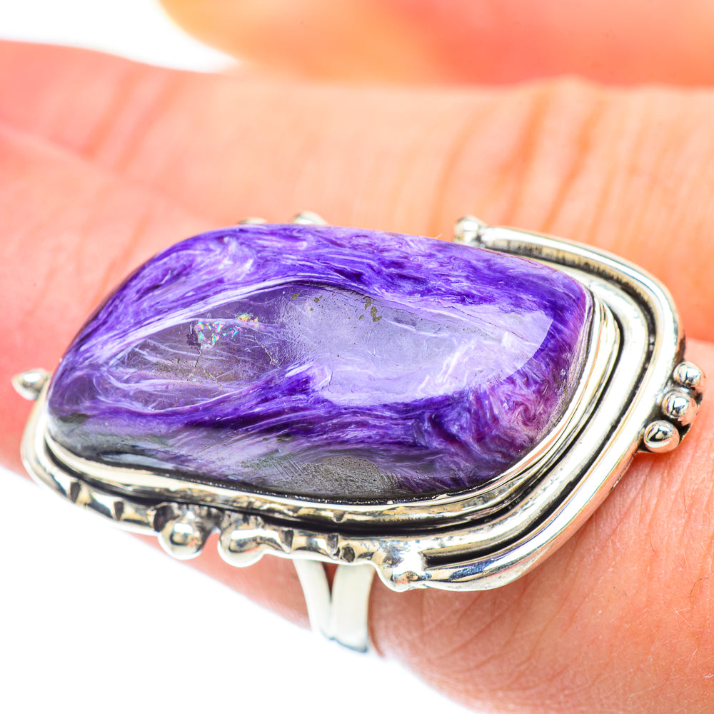 Charoite Rings handcrafted by Anasilvercos - RING56581