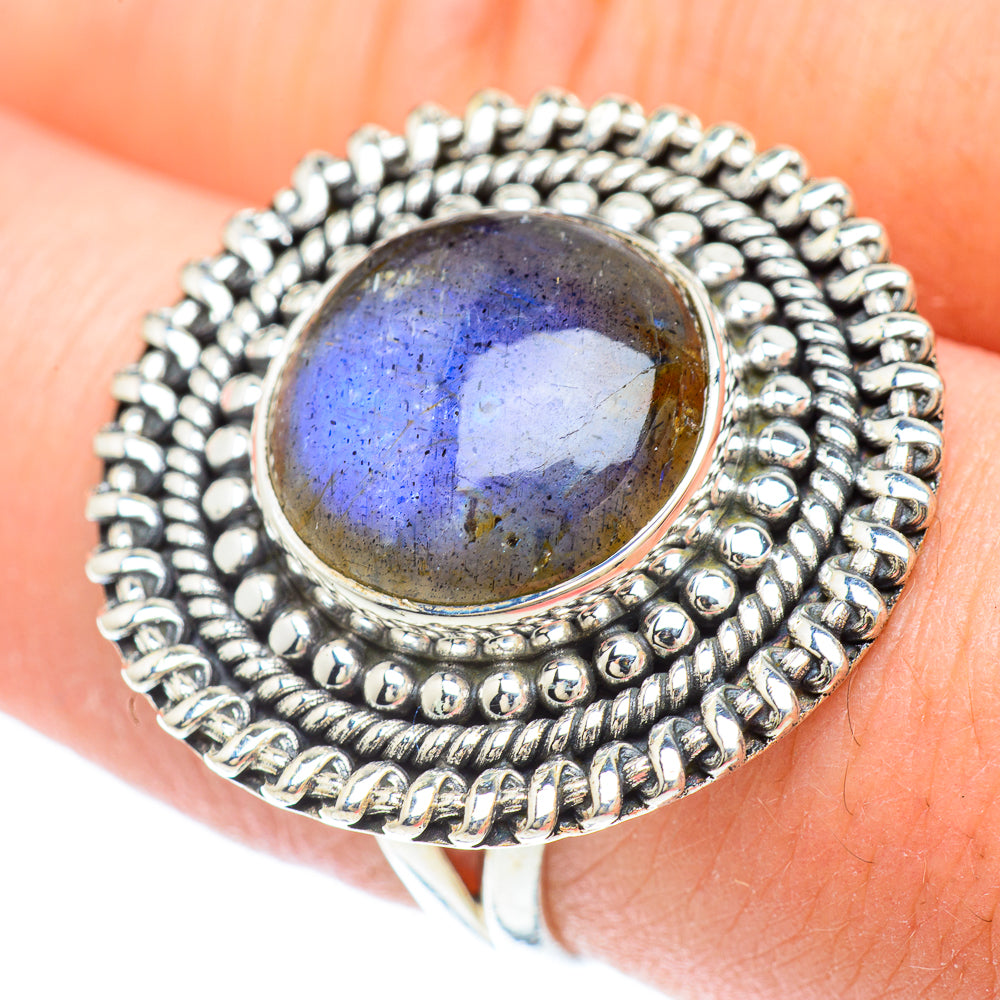 Labradorite Rings handcrafted by Anasilvercos - RING56595