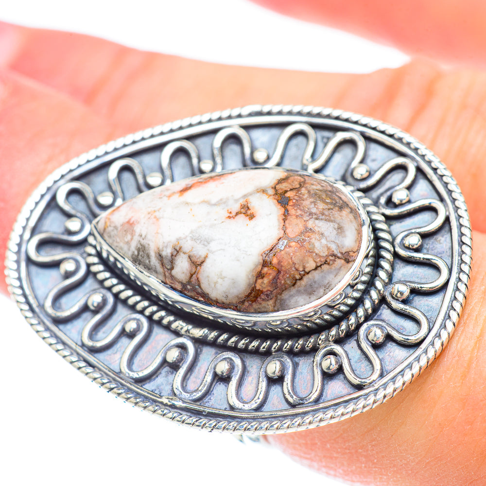 Peanut Wood Jasper Rings handcrafted by Anasilvercos - RING56605