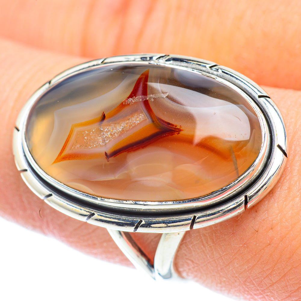Botswana Agate Rings handcrafted by Anasilvercos - RING56630