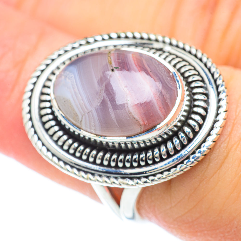 Botswana Agate Rings handcrafted by Anasilvercos - RING56643