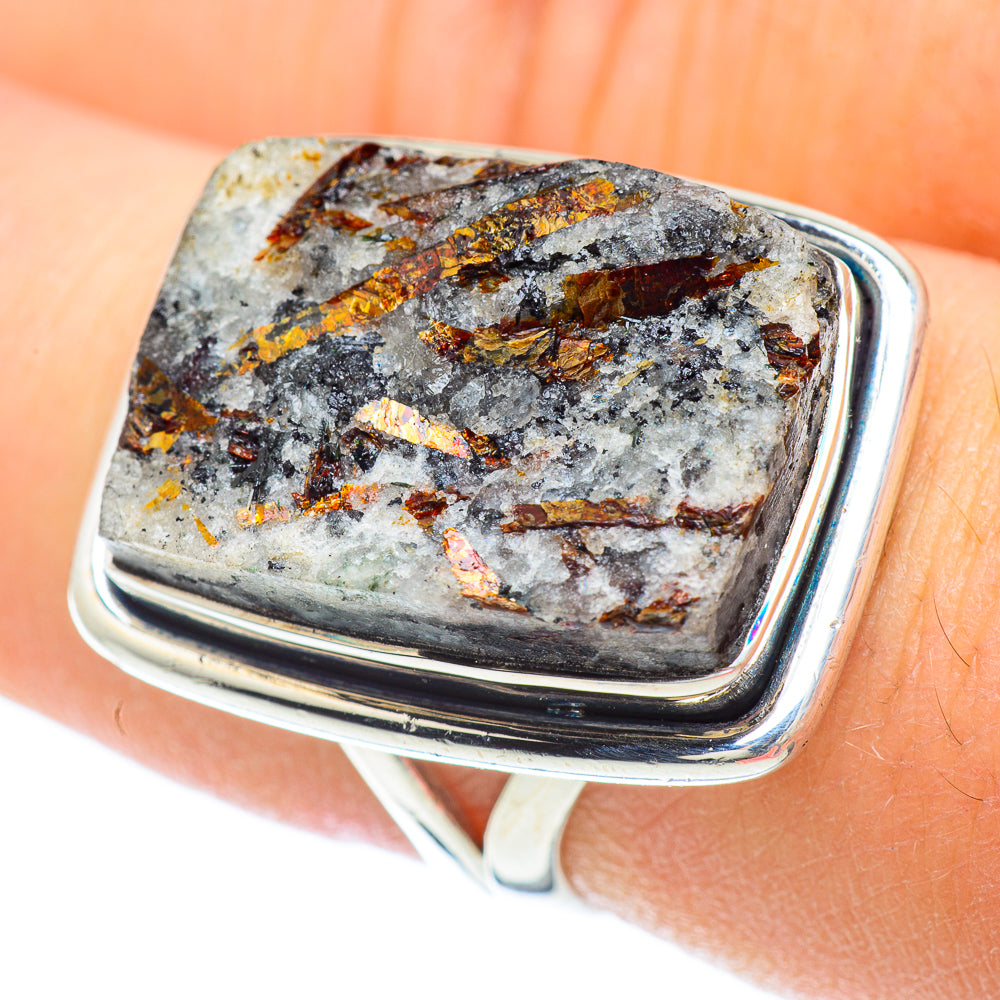Astrophyllite Rings handcrafted by Anasilvercos - RING56645