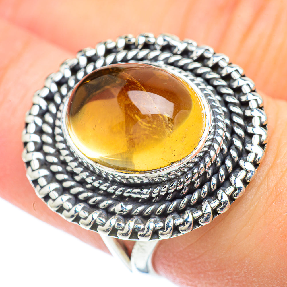Citrine Rings handcrafted by Anasilvercos - RING56649