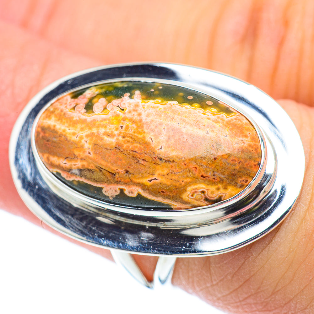 Ocean Jasper Rings handcrafted by Anasilvercos - RING56663