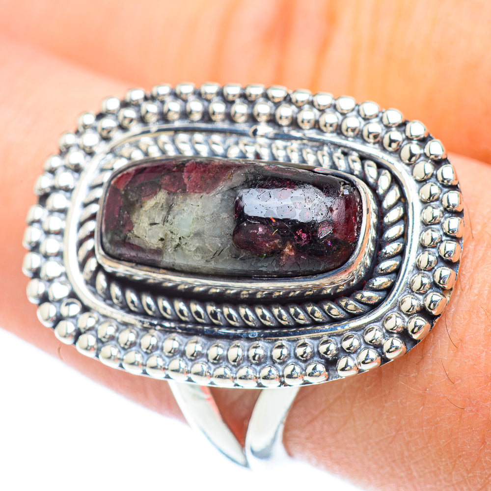 Russian Eudialyte Rings handcrafted by Anasilvercos - RING56689