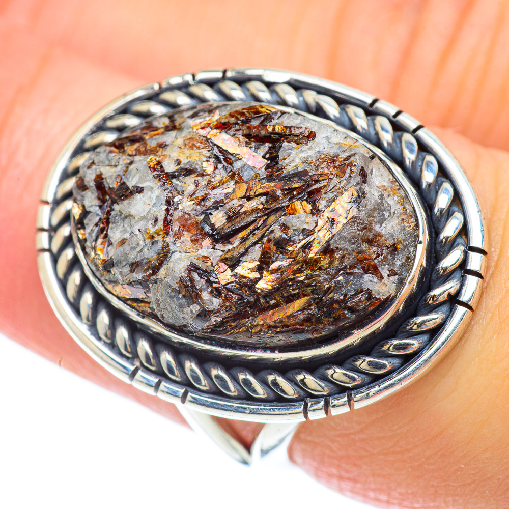 Astrophyllite Rings handcrafted by Anasilvercos - RING56715