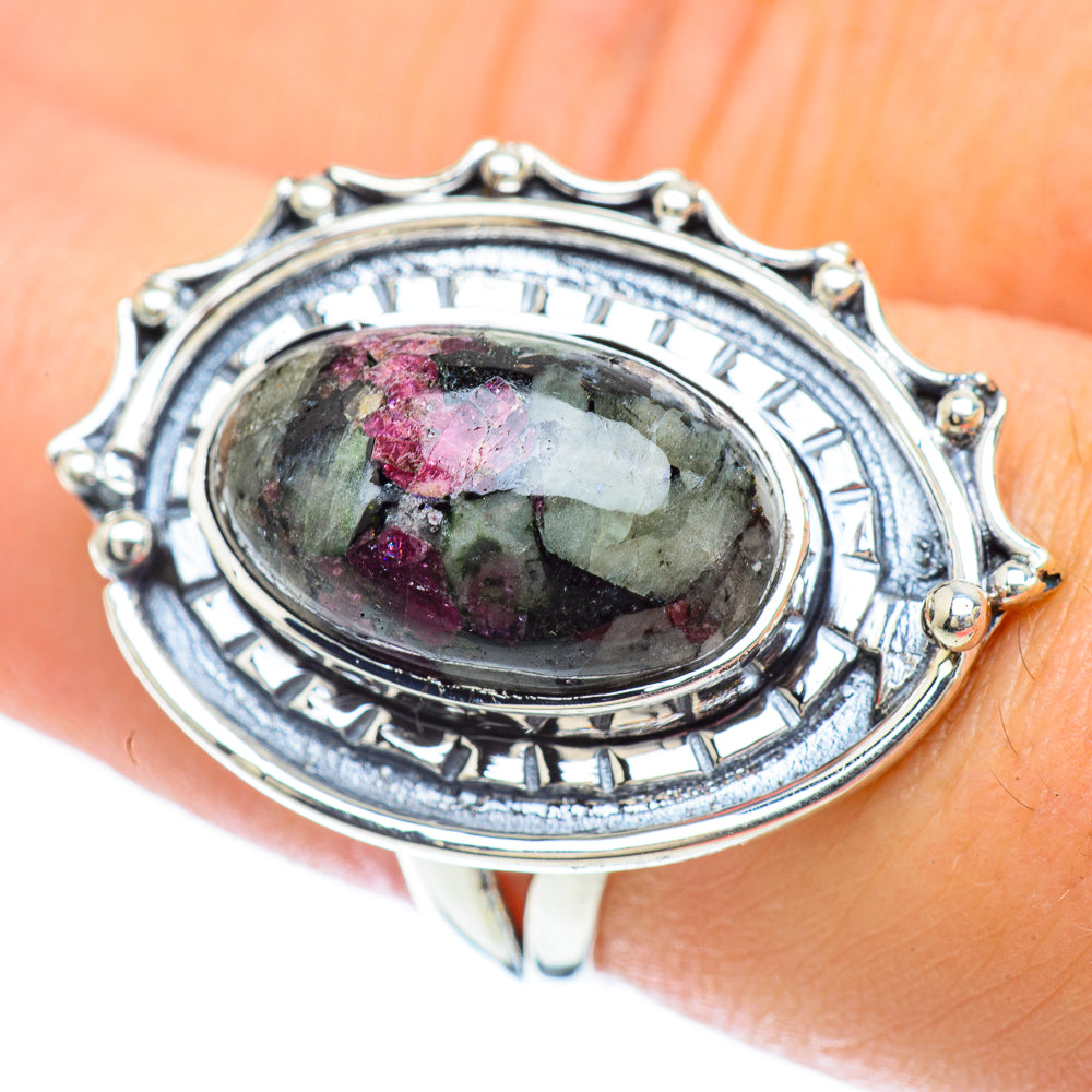 Russian Eudialyte Rings handcrafted by Anasilvercos - RING56726