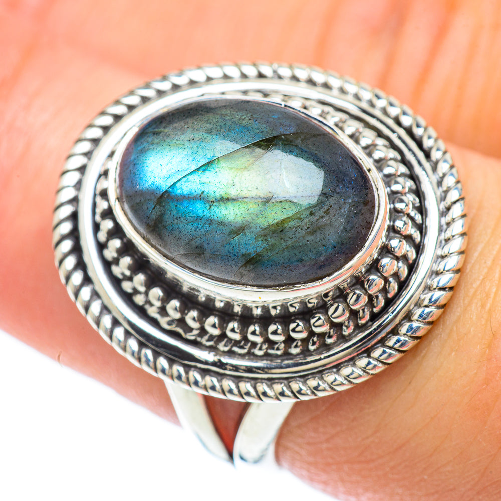 Labradorite Rings handcrafted by Anasilvercos - RING56733