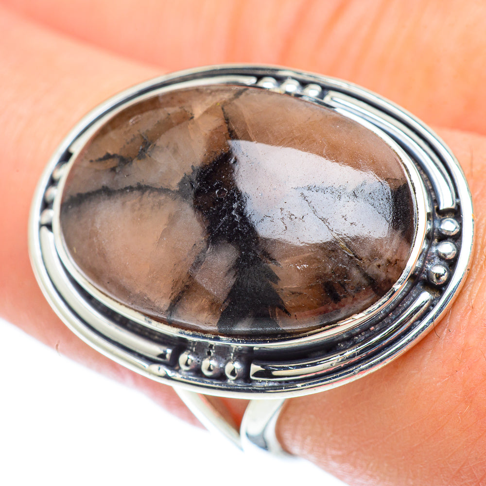 Chiastolite Rings handcrafted by Anasilvercos - RING56750