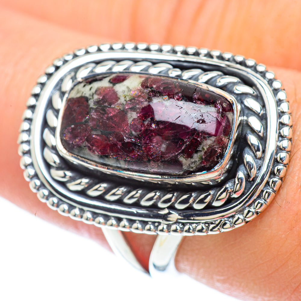 Russian Eudialyte Rings handcrafted by Anasilvercos - RING56757