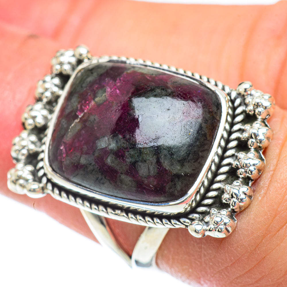 Russian Eudialyte Rings handcrafted by Anasilvercos - RING56758