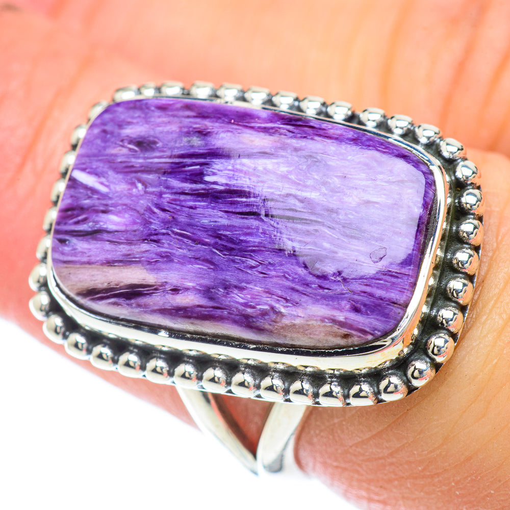 Charoite Rings handcrafted by Anasilvercos - RING56759