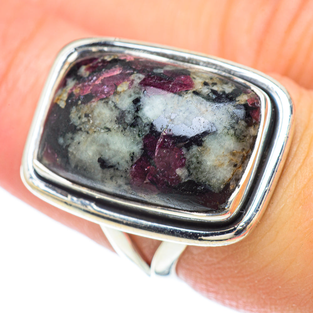 Russian Eudialyte Rings handcrafted by Anasilvercos - RING56785