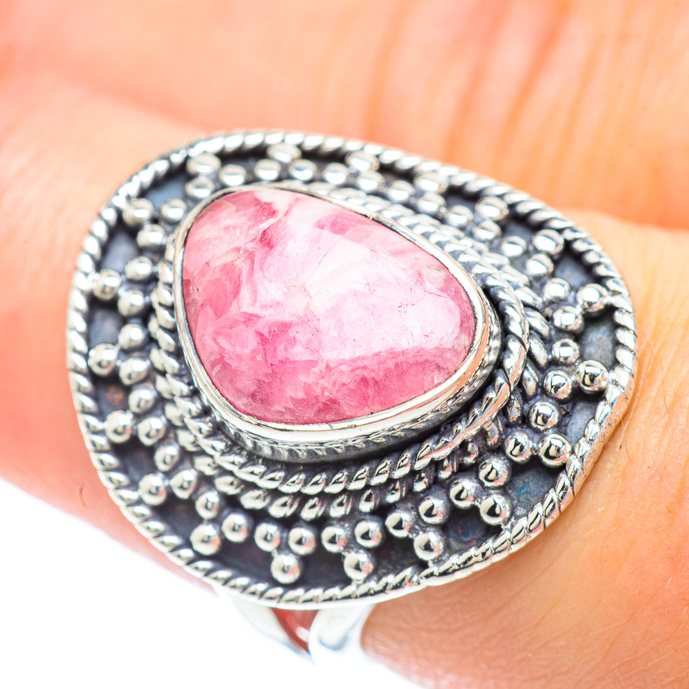Rhodochrosite Rings handcrafted by Anasilvercos - RING56808