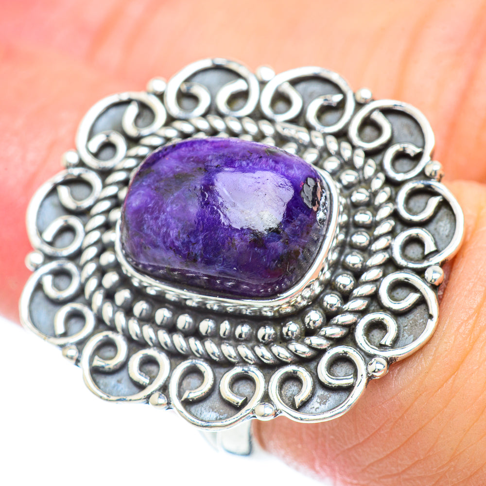 Charoite Rings handcrafted by Anasilvercos - RING56812