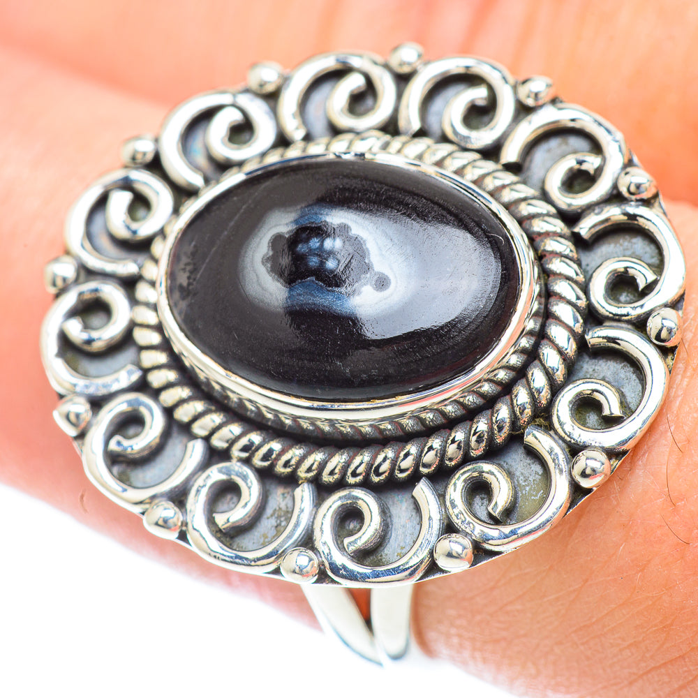 Psilomelane Rings handcrafted by Anasilvercos - RING56814