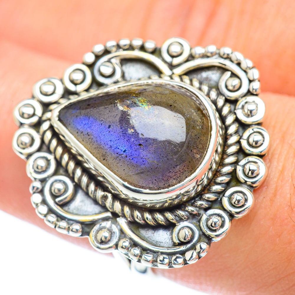 Labradorite Rings handcrafted by Anasilvercos - RING56818