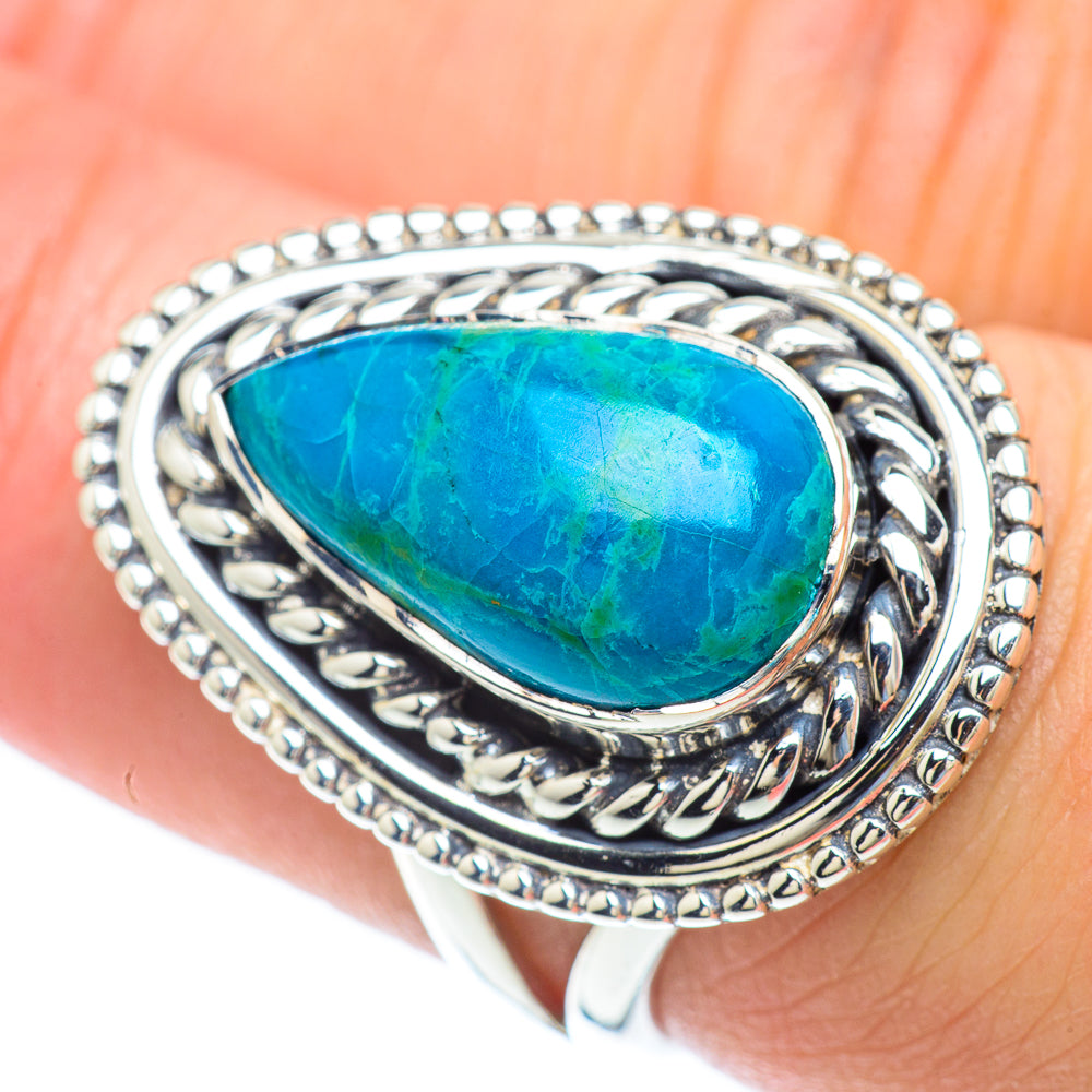 Arizona Turquoise Rings handcrafted by Anasilvercos - RING56819