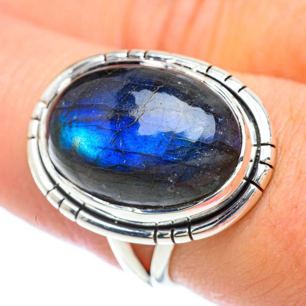 Labradorite Rings handcrafted by Anasilvercos - RING56821