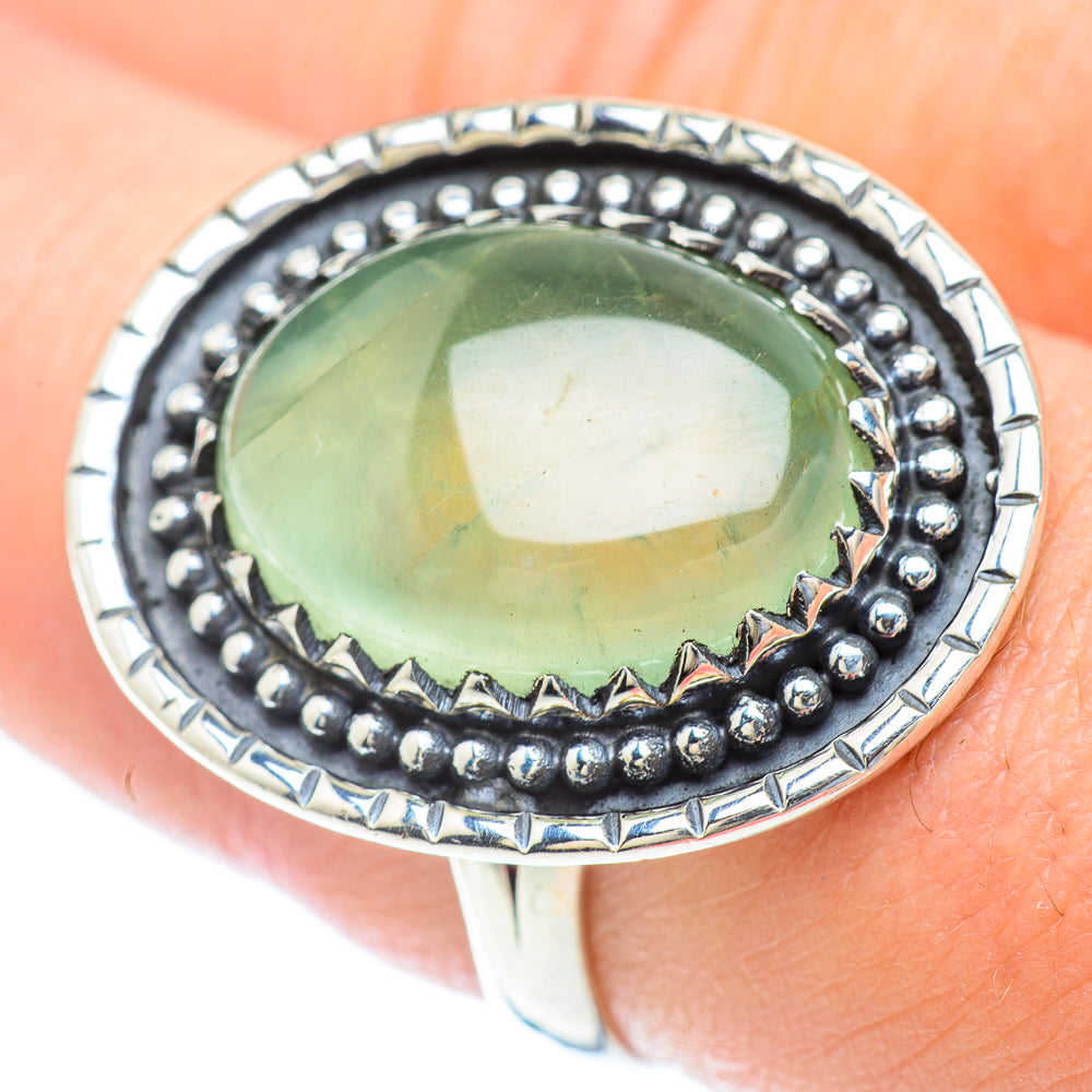 Prehnite Rings handcrafted by Anasilvercos - RING56824