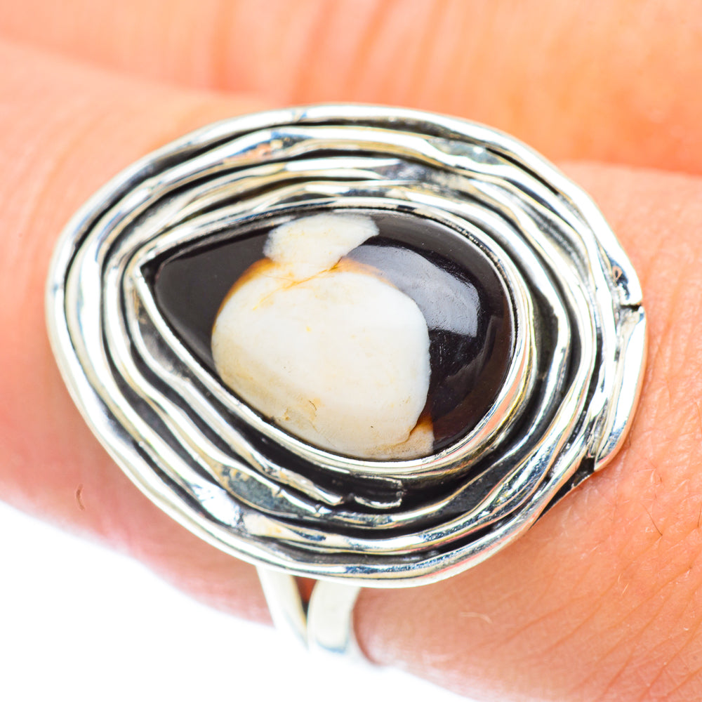 Peanut Wood Jasper Rings handcrafted by Anasilvercos - RING56831
