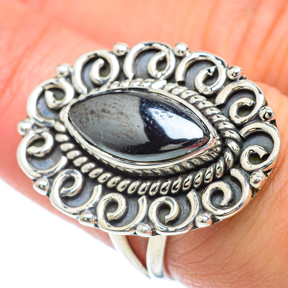 Hematite Rings handcrafted by Anasilvercos - RING56849