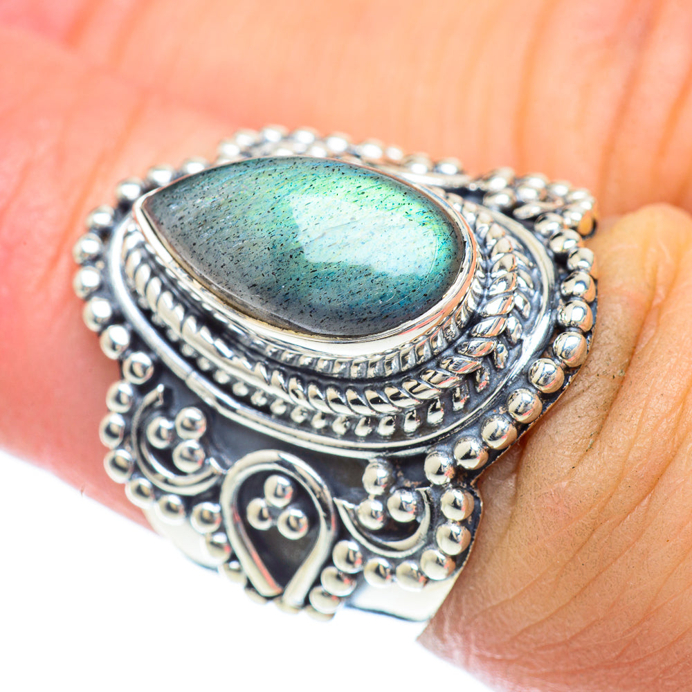 Labradorite Rings handcrafted by Anasilvercos - RING56860